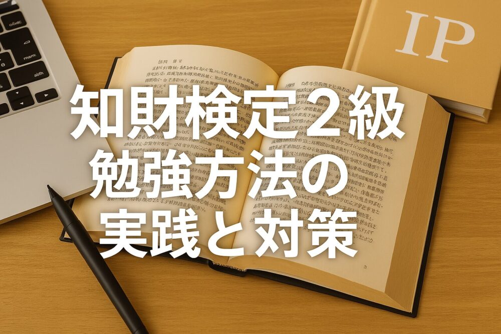 知財検定2級勉強方法の実践と対策