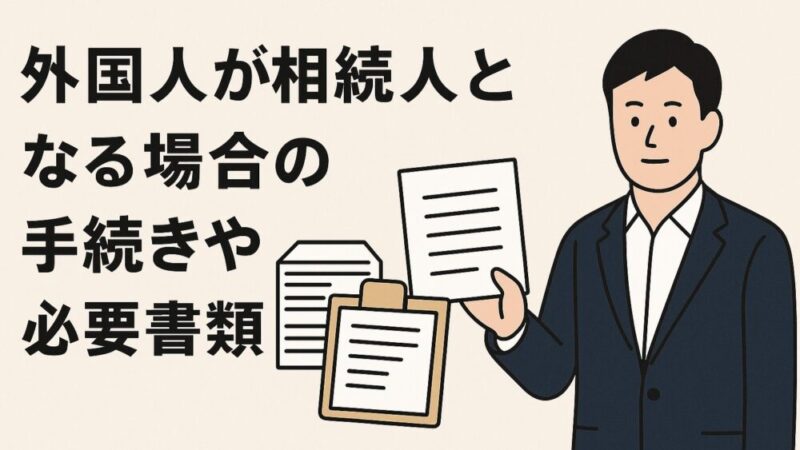 外国人が相続人となる場合の手続きや必要書類を解説 
