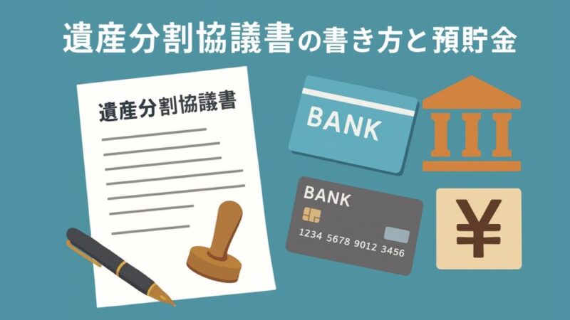 遺産分割協議書の書き方と預貯金引出しのためのガイド 