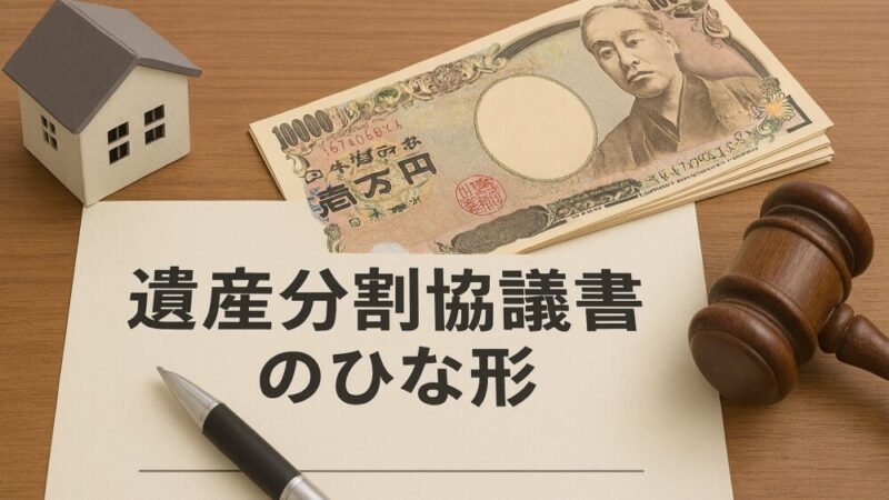 法務局で使える遺産分割協議書の「ひな形」とその利用時の注意点 