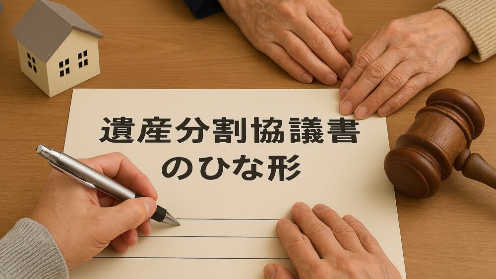 遺産分割協議書のひな形その１