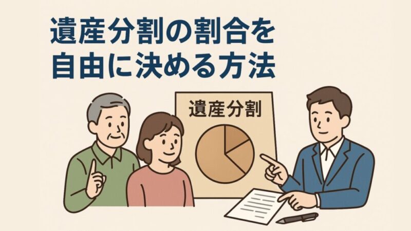 遺産分割の割合を自由に決める方法と注意点 
