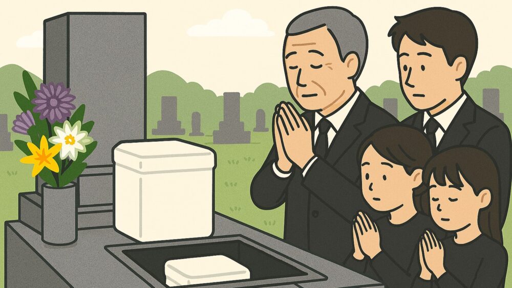 お墓への納骨その1