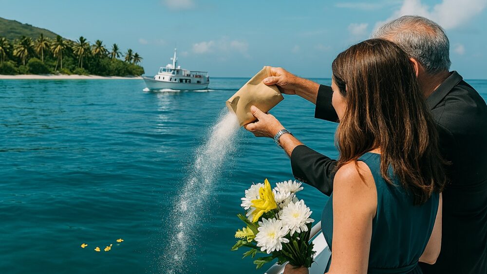 海洋散骨シーン２