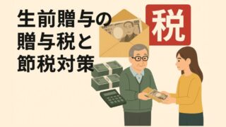 生前贈与の贈与税と現金100万円や500万円での節税対策 