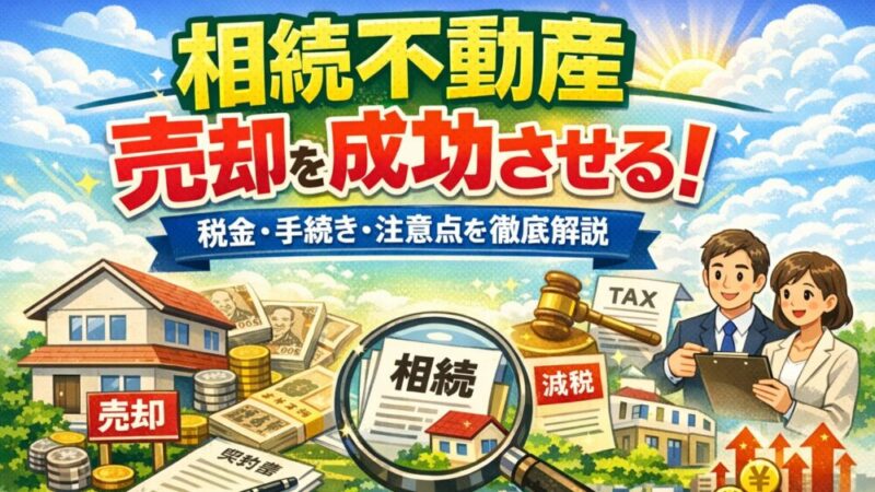 相続不動産売却を成功させる！税金・手続き・注意点を徹底解説 