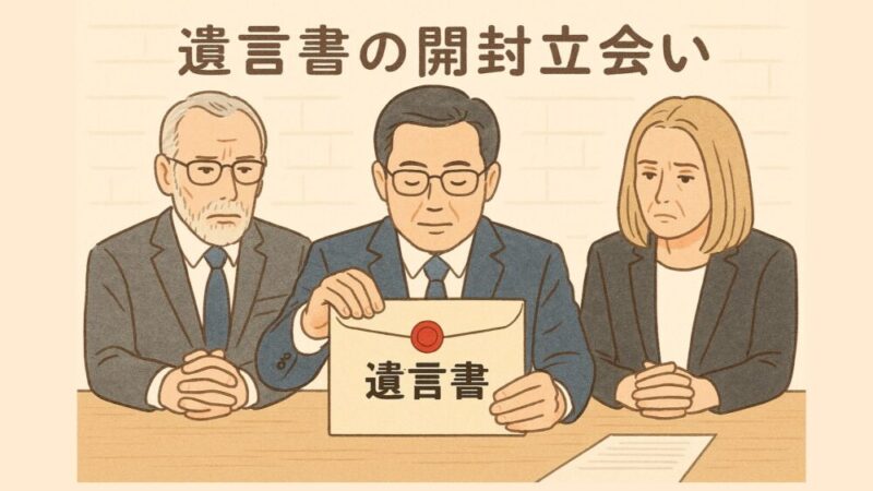 遺言書の開封立会いに関する正しい手続きと注意点 