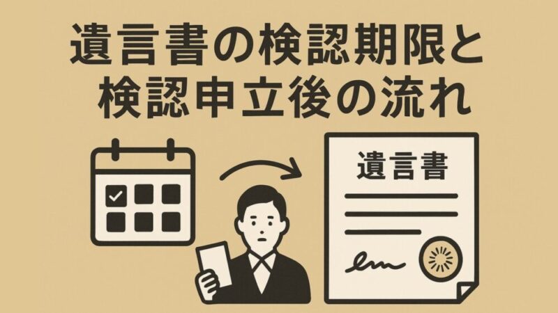 遺言書の検認期限と検認申立後の流れとを行政書士が解説 